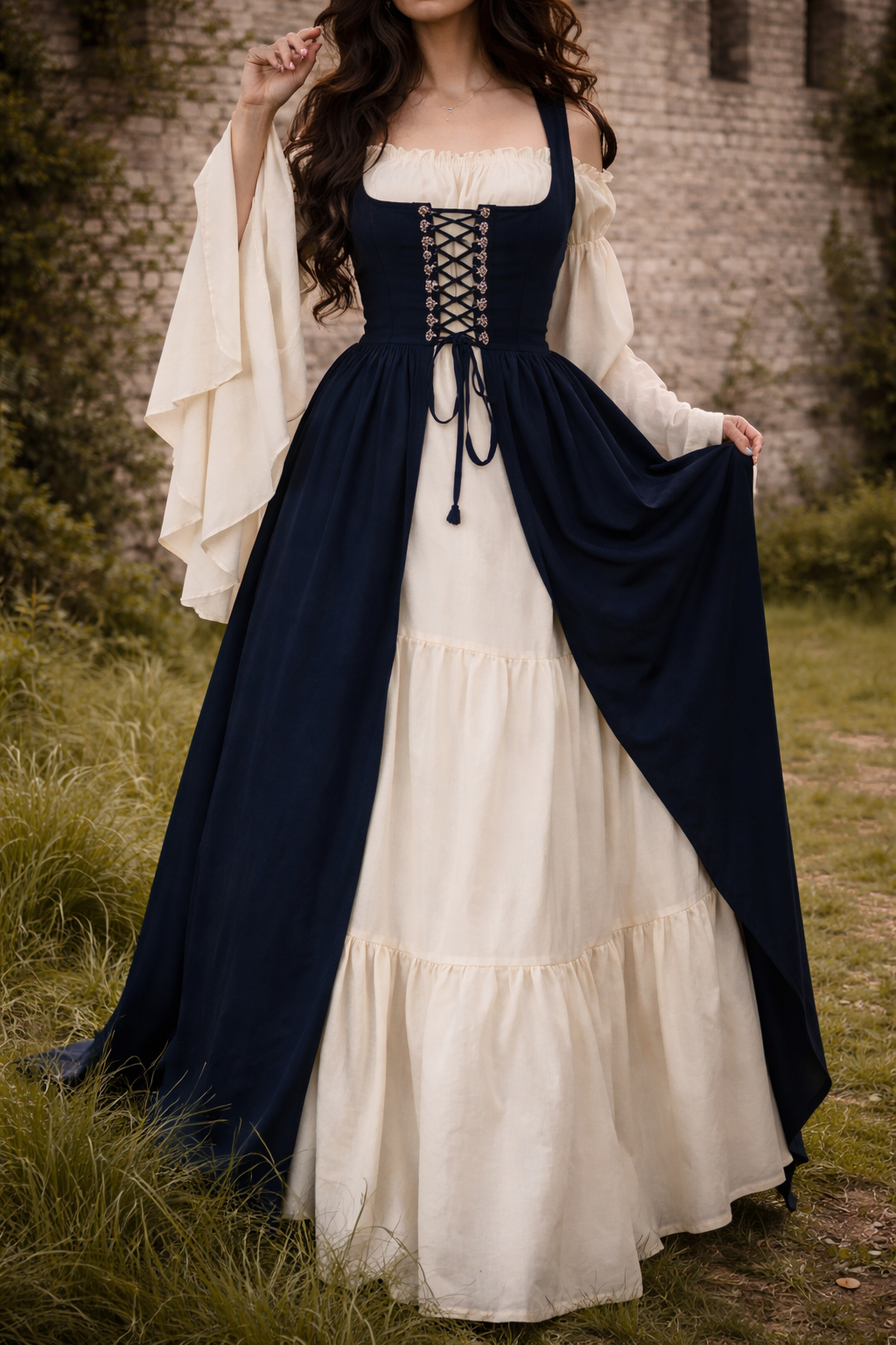 Renaissance Fantasy Faire Gown | Cottagecore Inspired Medieval Chemise Dress