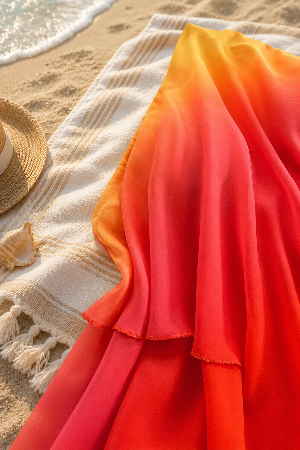 The Adriata Sunset Ombre Butterfly Halter