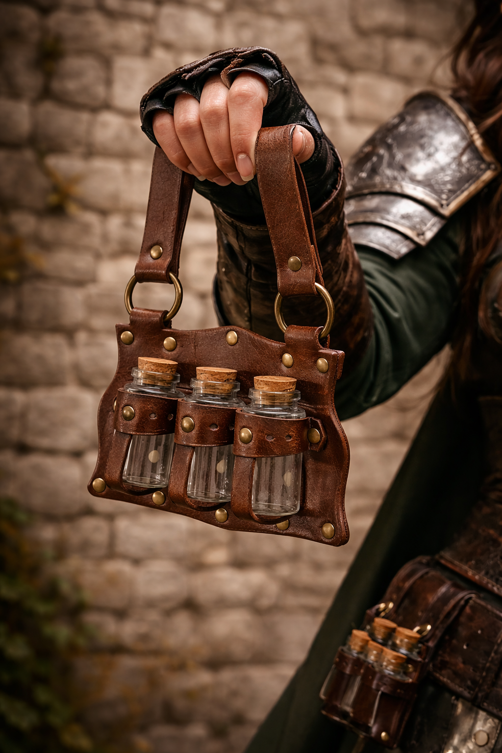 Renaissance Knight Armor Corset Belt | Medieval Valkyrie Inspired Leather Waist Cincher