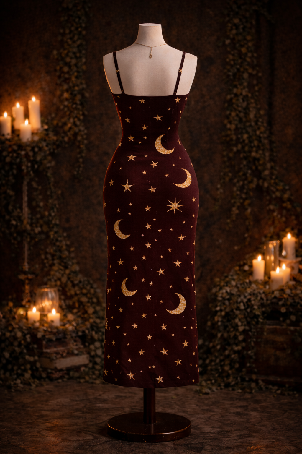 The Morrigan Starlight Maxi | Night Court High-Slit Dress