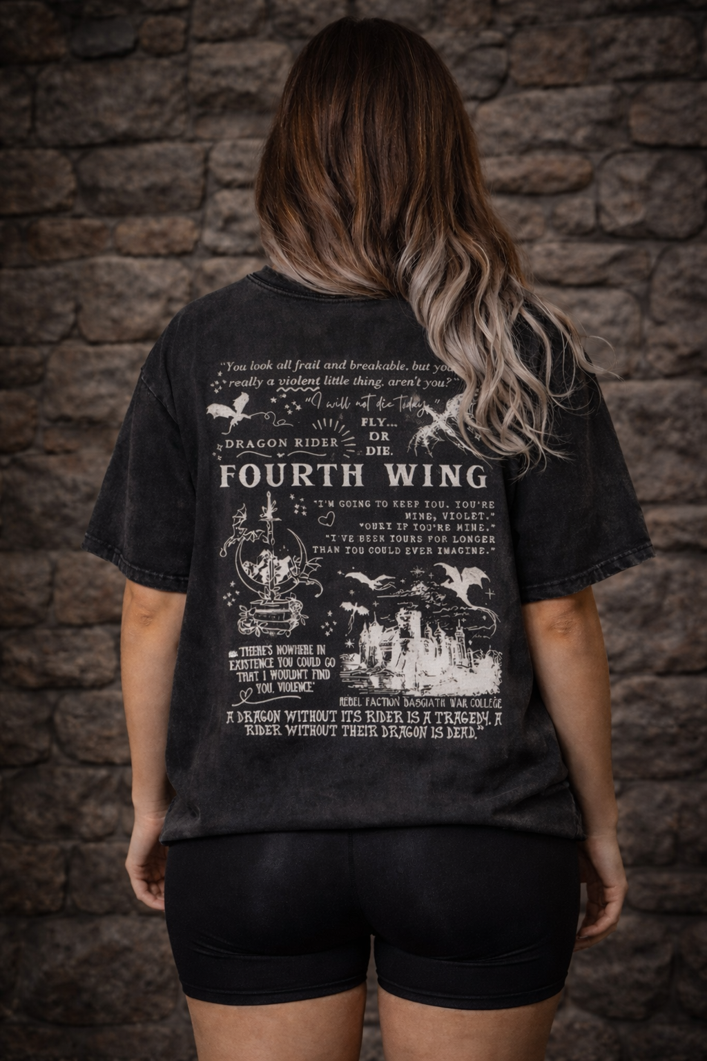 Fourth Wing Inspired Fantasy Tee (Gym edition)