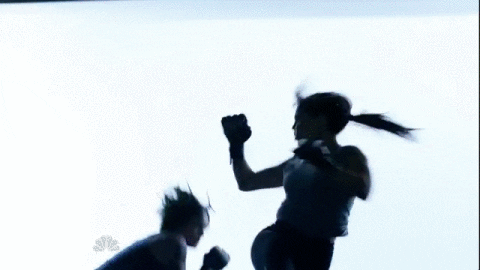 Training with Violet and Xaden
