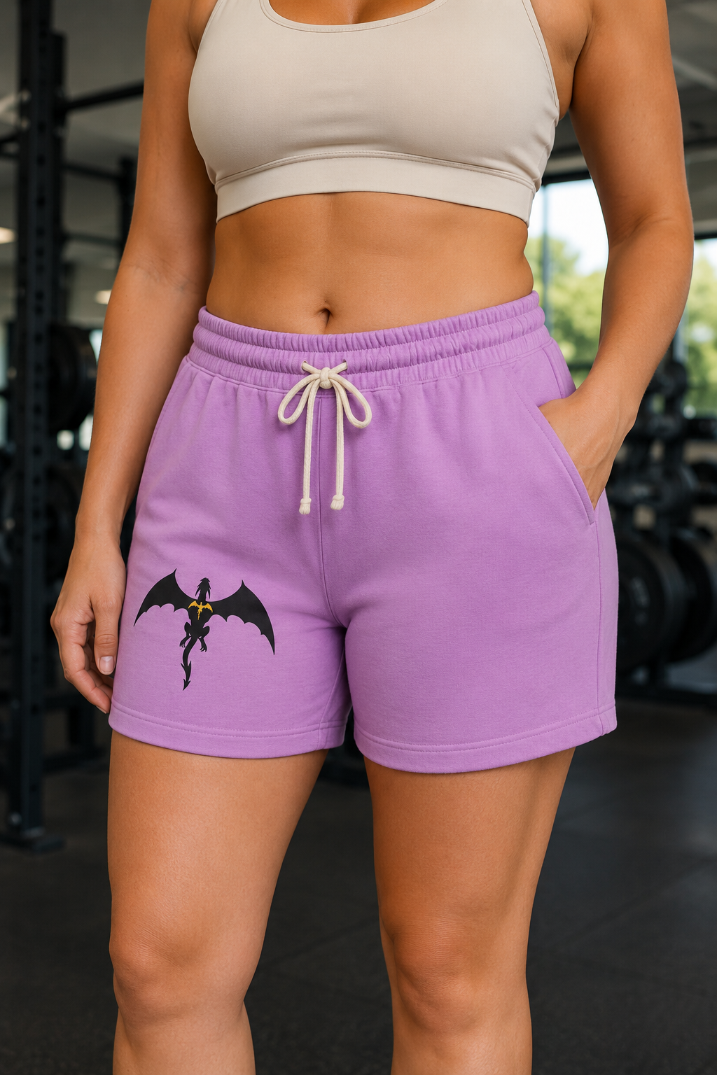 Dragon Wing Garment-Dyed Fleece Shorts