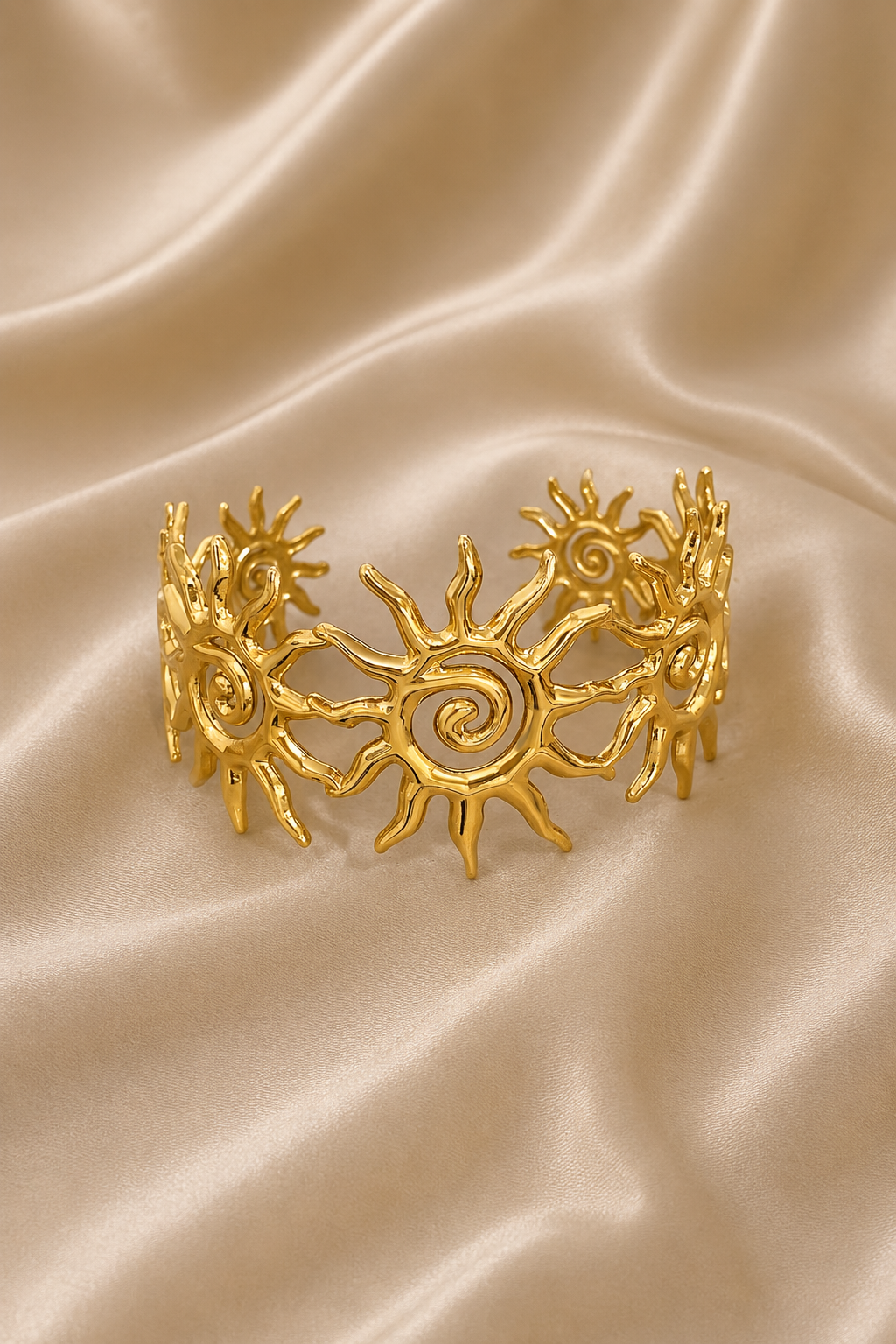 Adriata’s Sun Statement Cuff Bracelet