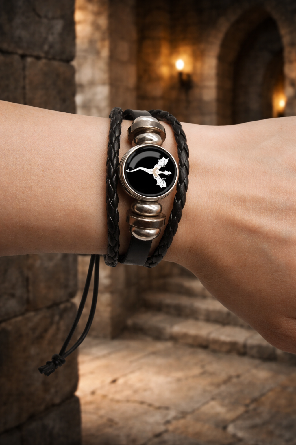 The Signet Bond Bracelet | Violet Sorrengail Inspired Dragon Pendant