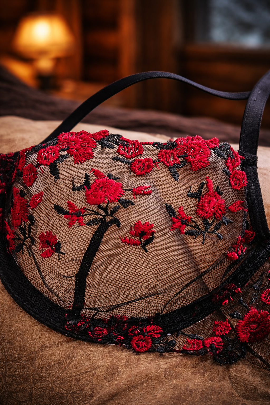Cassian Night Court Lingerie Set | Illyrian General Inspired Crimson & Black Intimates