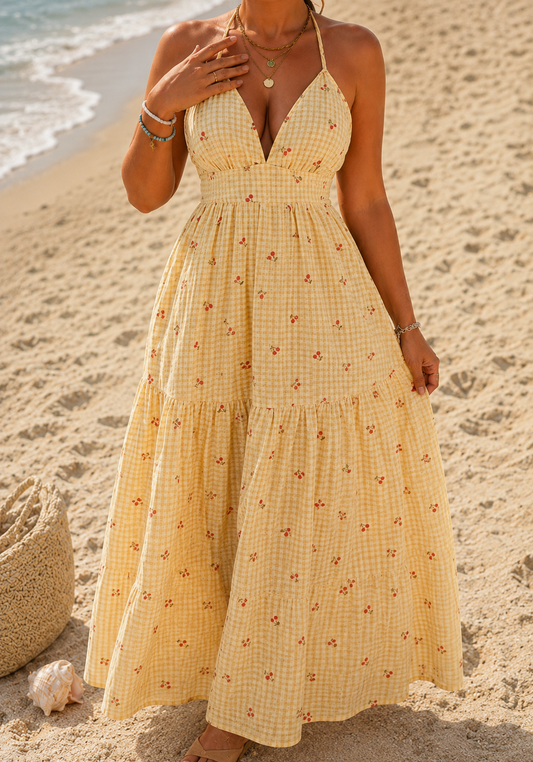 Summer Court Sun-Drenched Maxi Dress
