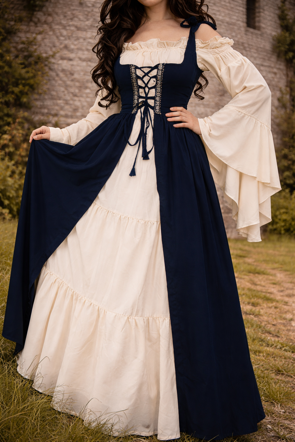 Renaissance Fantasy Faire Gown | Cottagecore Inspired Medieval Chemise Dress