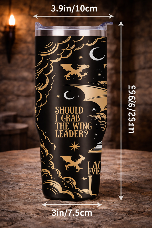 Violet Sorrengail Riders Quadrant Tumbler | Fourth Wing Inspired Insulated Stainless Steel Cup