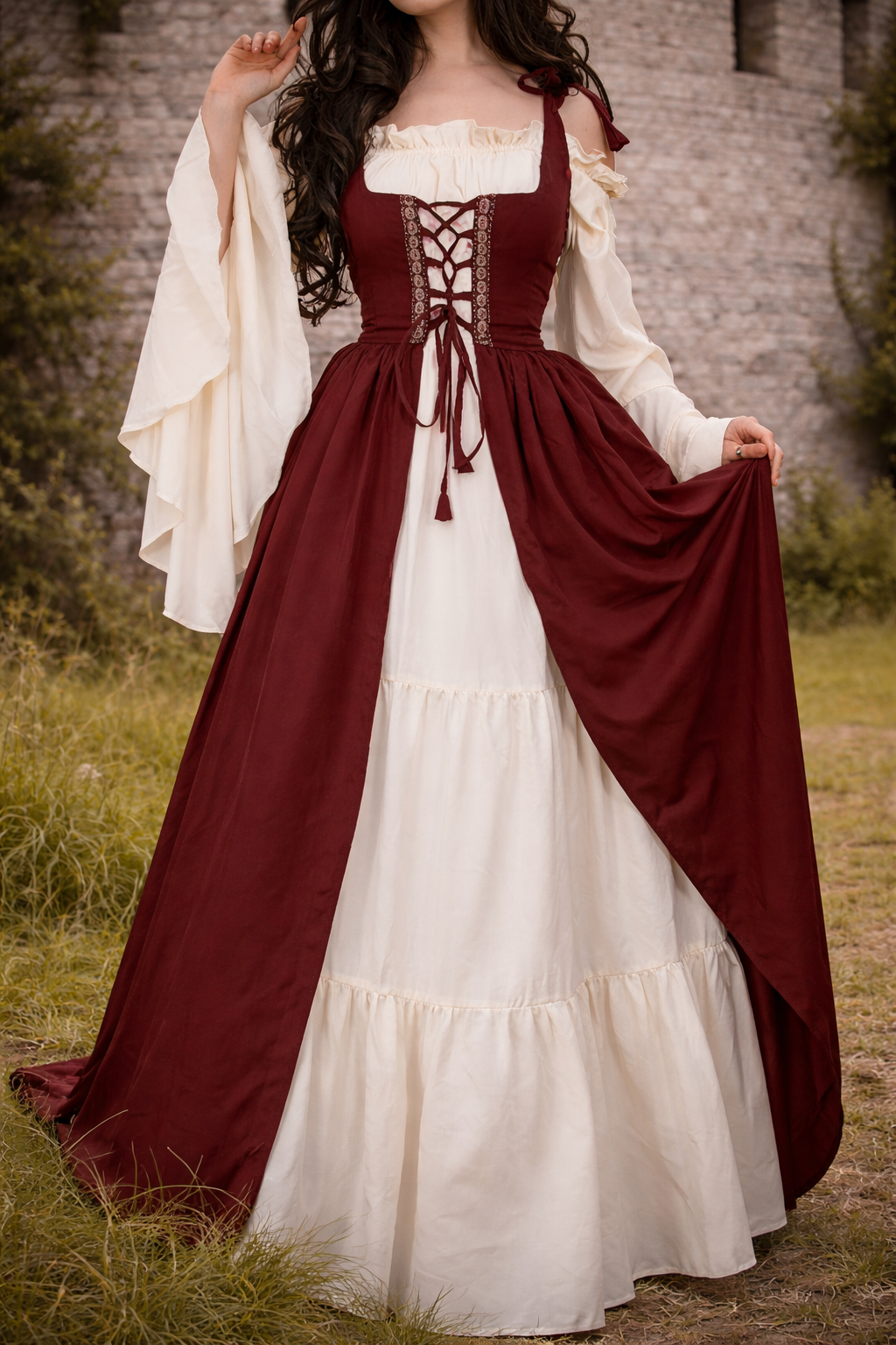 Renaissance Fantasy Faire Gown | Cottagecore Inspired Medieval Chemise Dress