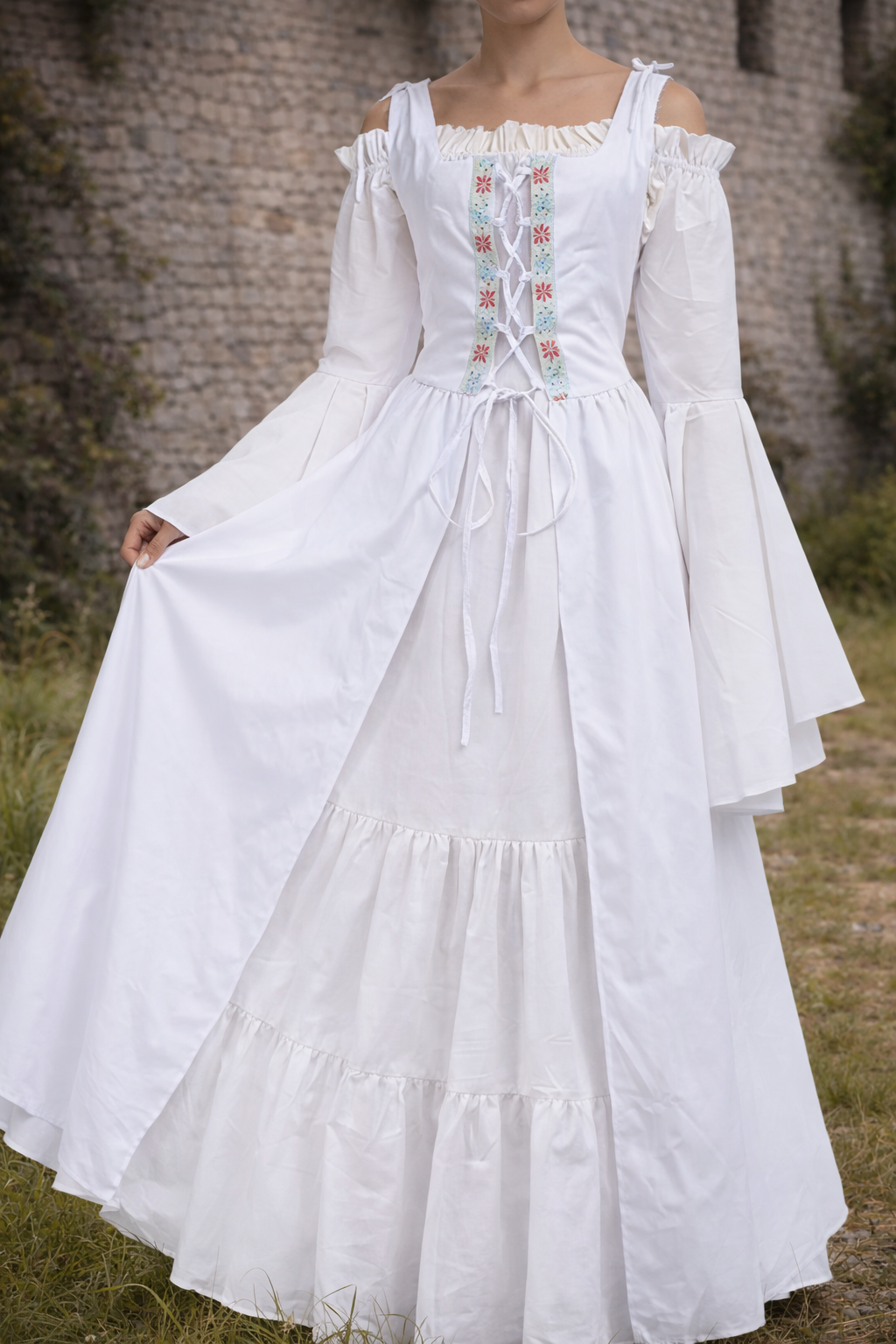 Renaissance Fantasy Faire Gown | Cottagecore Inspired Medieval Chemise Dress
