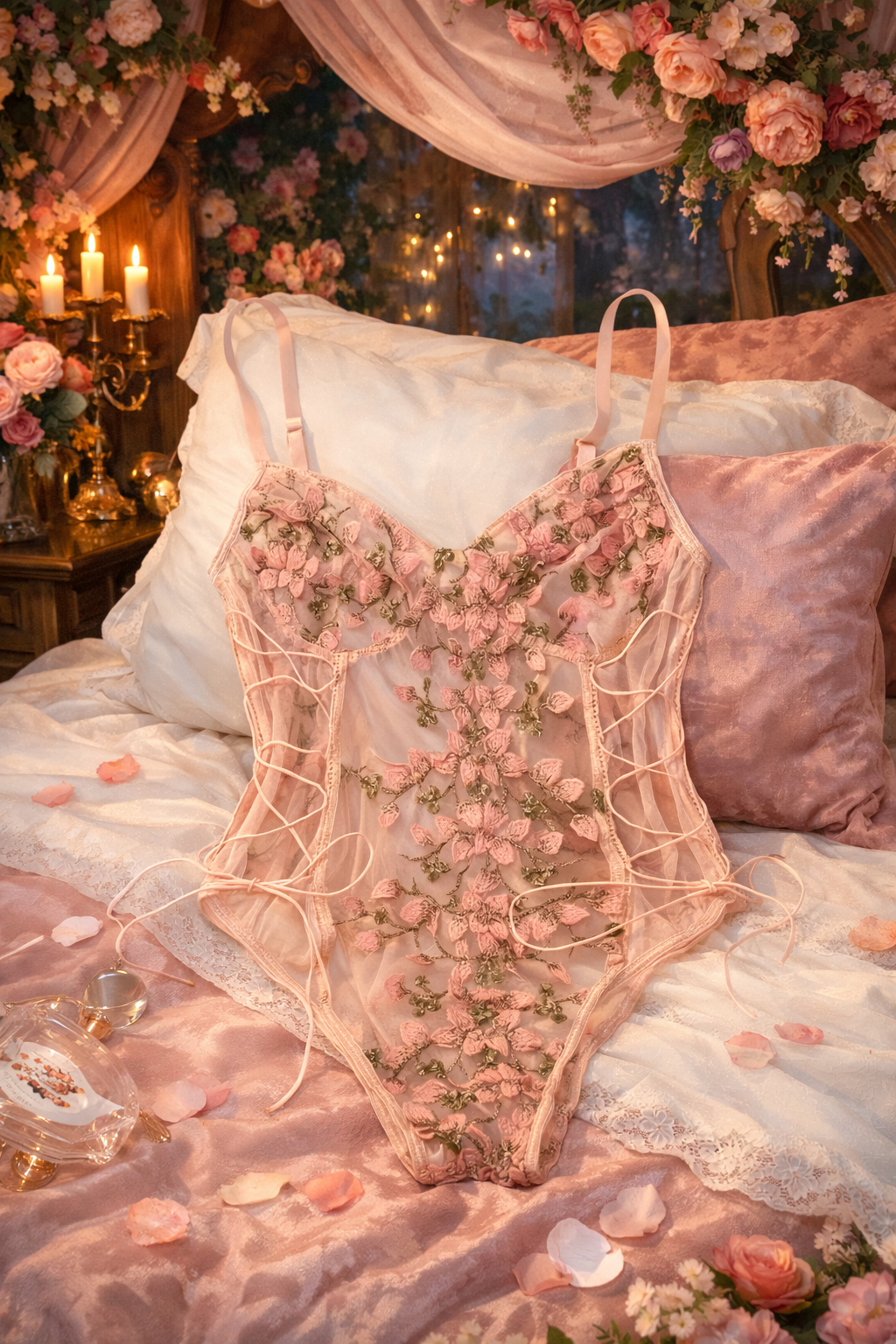 Elain Archeron Spring Court Lingerie | ACOTAR Inspired Floral Whisper Intimates