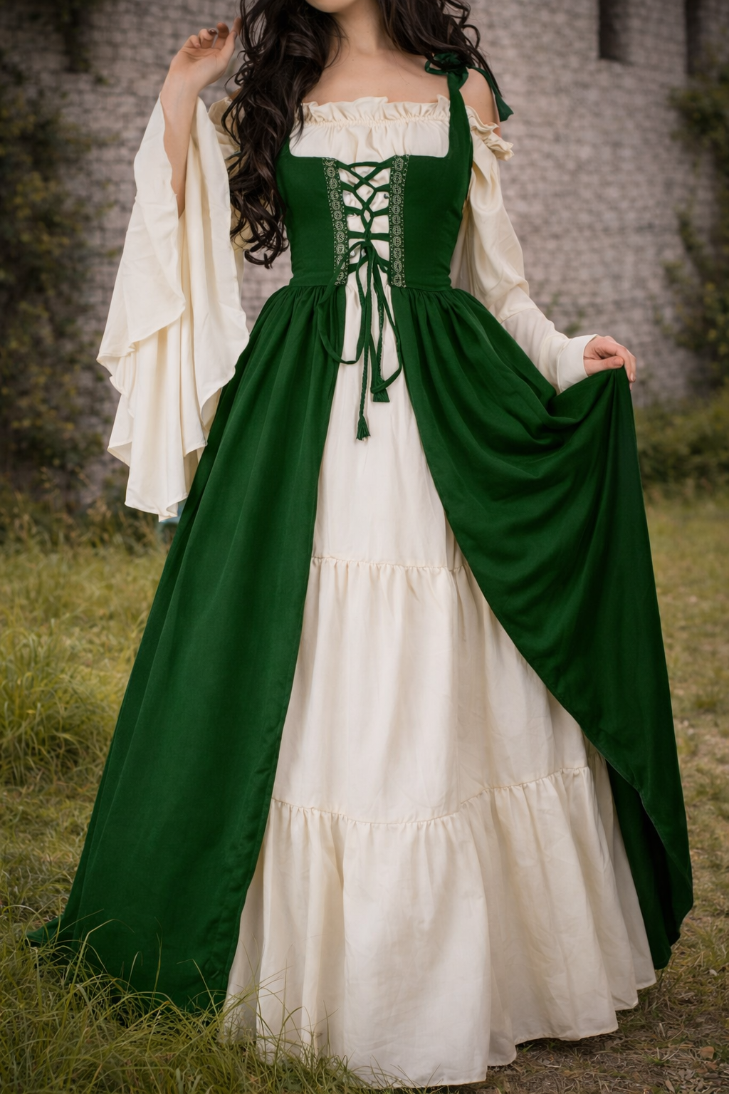 Renaissance Fantasy Faire Gown | Cottagecore Inspired Medieval Chemise Dress