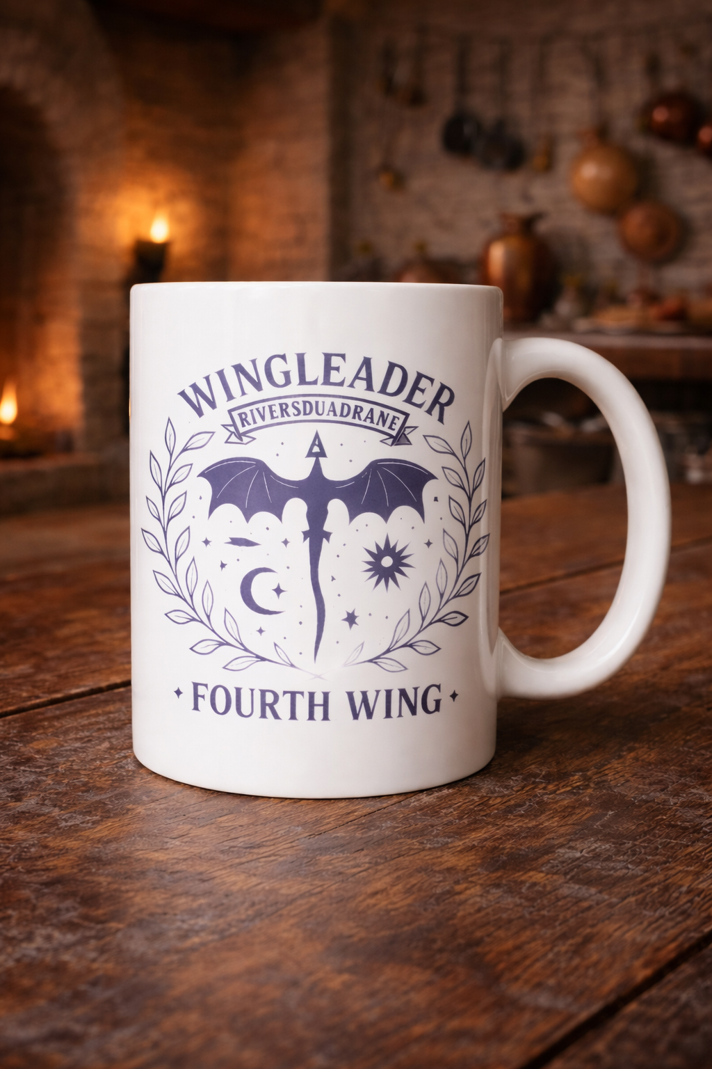 Basgiath War College Dragon Rider Mug | Fourth Wing Inspired Bookish Coffee Cup