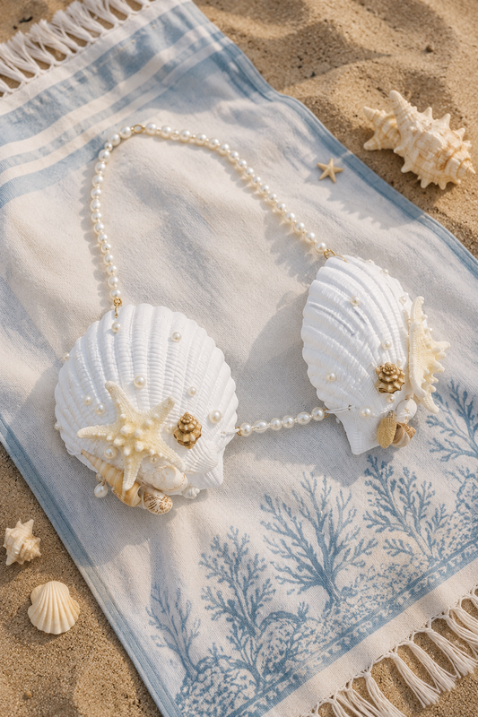 The Adriata Pearl Seashell Bralette