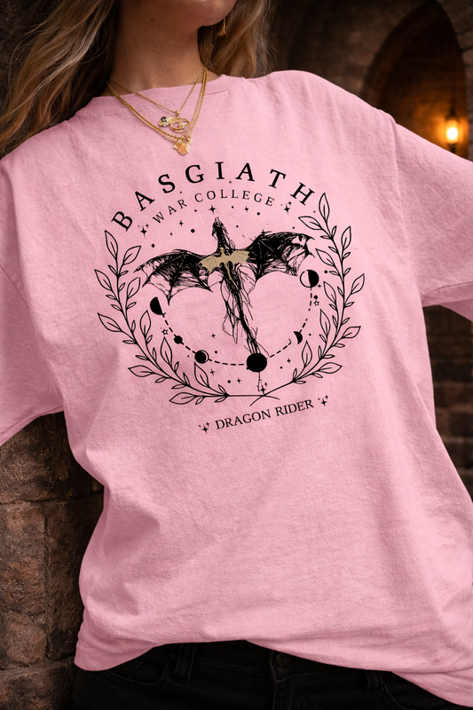 The Basgiath Academy Moon Tee | Dragon Rider Oversized Shirt