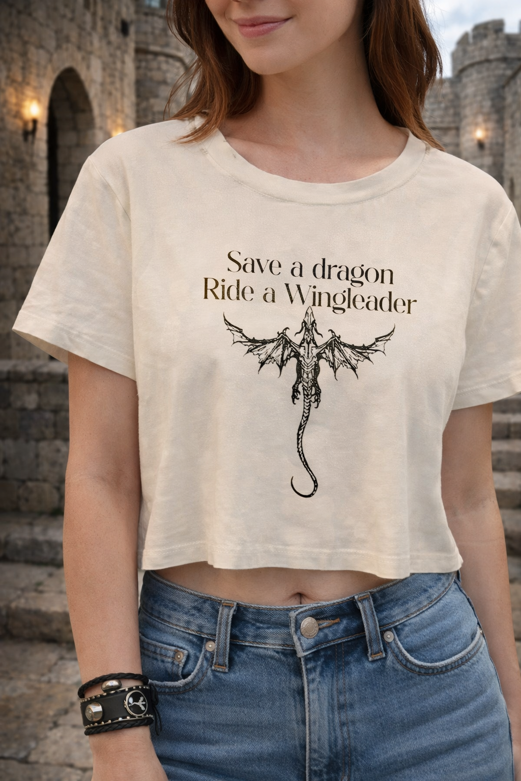 The Wingleader’s Favorite Crop Tee | Fourth Wing Inspired Slogan Shirt