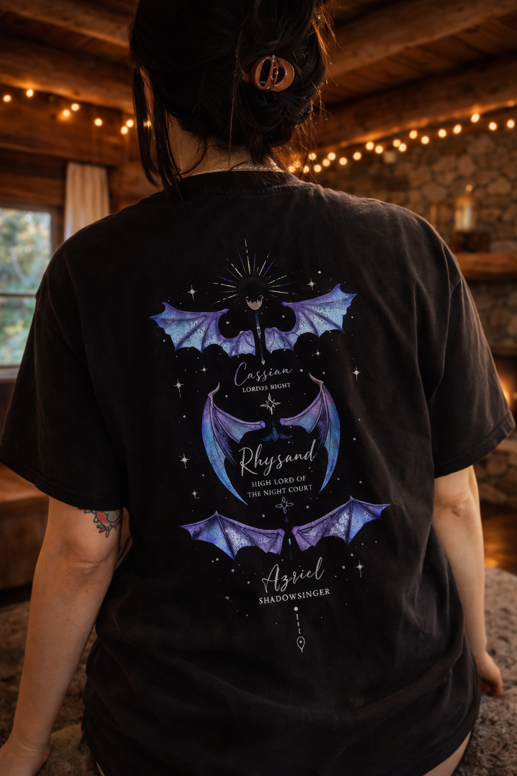 The Velaris Wingspan Tee | Illyrian Night Court Boyfriend T-Shirt